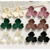 50pcs 25mm Rubber Paint Cartoon Flowers Acrylic Beads DIY Jewelry Earring
