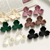 50pcs 25mm Rubber Paint Cartoon Flowers Acrylic Beads DIY Jewelry Earring
