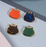 50pcs/lot acrylic animals cartoon cats shape floating charms for DIY jewelry