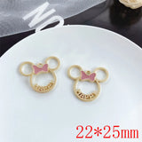 50pcs mouse heads shape alloy floating locket charms diy jewelry