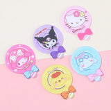 50pcs Cartoon Animals Print Lollipop Acrylic Beads DIY Jewelry Hair Accessory