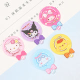 50pcs Cartoon Animals Print Lollipop Acrylic Beads DIY Jewelry Hair Accessory