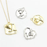 50pcs Cartoon Rose Flowers Core Alloy Floating Locket Charm DIY Jewelry