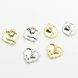 50pcs Cartoon Rose Flowers Core Alloy Floating Locket Charm DIY Jewelry