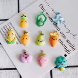 50pcs/lot Cartoon Vegetable Alloy Floating Locket Charms DIY Jewelry