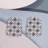 50pcs/lot Flowers Pattern Acrylic Beads DIY Jewelry Earring Accessory