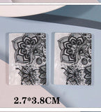 50pcs/lot Flowers Pattern Acrylic Beads DIY Jewelry Earring Accessory