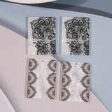 50pcs/lot Flowers Pattern Acrylic Beads DIY Jewelry Earring Accessory
