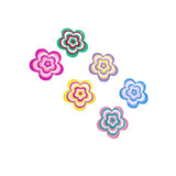 50pcs Cartoon Flowers/Hearts Acrylic Beads DIY Jewelry Earring Accessory