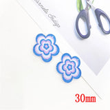 50pcs Cartoon Flowers/Hearts Acrylic Beads DIY Jewelry Earring Accessory