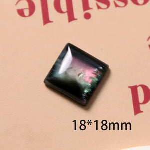 50pcs Resin Flatback Beads DIY Jewelry Earring/Hair Accessory