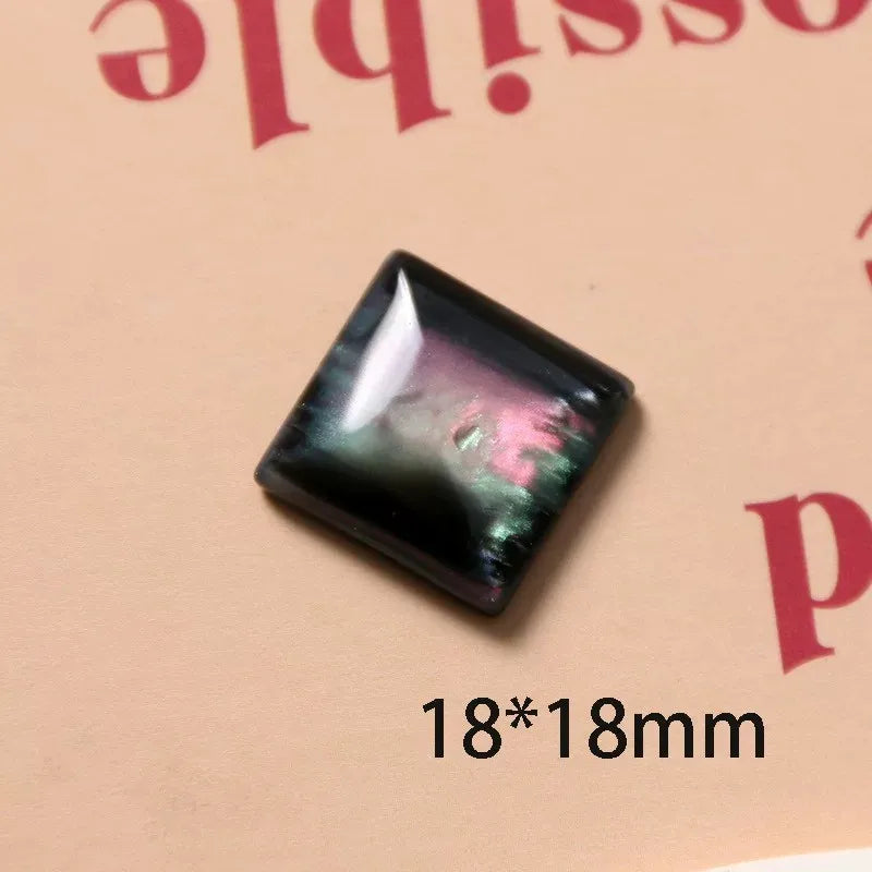 50pcs Resin Flatback Beads DIY Jewelry Earring/Hair Accessory