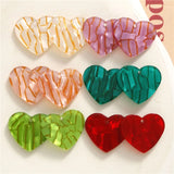 50pcs Geometry Cartoon Hearts Acrylic Beads DIY Jewelry Earring/Garment Pendant
