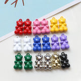 50pcs Cartoon Bears Alloy Floating Locket Charms DIY Jewelry Accessory