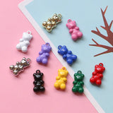 50pcs Cartoon Bears Alloy Floating Locket Charms DIY Jewelry Accessory