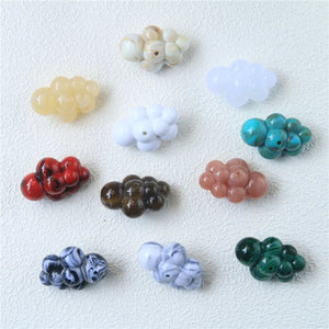 50pcs Clouds Resin Beads - DIY Jewelry Earring Accessory