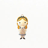 10pcs Alice Rhinestone Pendants For Kids Necklace Making