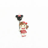 10pcs/lot Girl With The Minnie Rhinestone Pendants