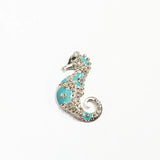 10pcs Seahorses Rhinestone Pendants 52mm*35mm