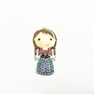 10pcs Ann Rhinestone Pendants For Chunky Kids Jewelry Making