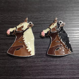 10pcs/lot Enamel Horse Head Pendants - 53mm*35mm