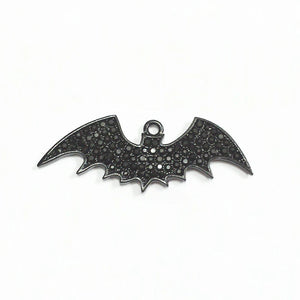 10pcs Bat With Full Rhinestone Pendants