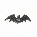 10pcs Bat With Full Rhinestone Pendants