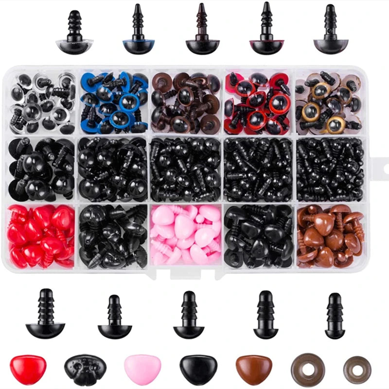 560PCS Eyeball Doll Accessories 6mm 8mm 12mm DIY Toy Eyes Animal