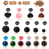 560PCS Eyeball Doll Accessories 6mm 8mm 12mm DIY Toy Eyes Animal