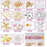 Polymer Clay Spacer Flat Beads Kit for Jewelry Making