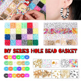 Polymer Clay Spacer Flat Beads Kit for Jewelry Making