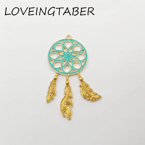 10pcs Dream Catcher Pendant For Necklace Making