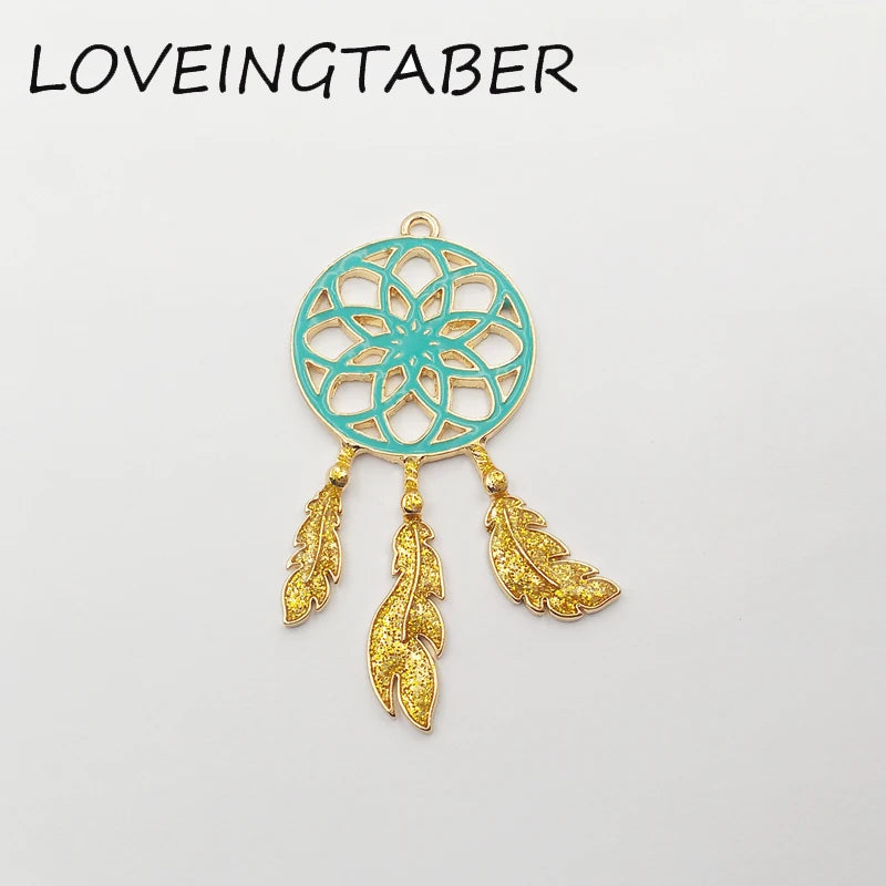 10pcs Dream Catcher Pendant For Necklace Making