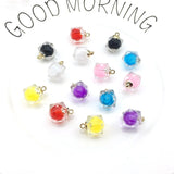 70pcs 16*20MM Colorful Cube Square Beading Beads for Jewelry Making