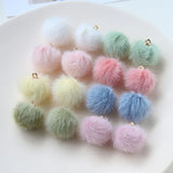 80pcs 18mm Wool Felt Beading Charms for Jewelry Earrings