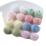 80pcs 18mm Wool Felt Beading Charms for Jewelry Earrings