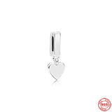 925 Silver Charm Buckle Clip Bead Women DIY Jewelry