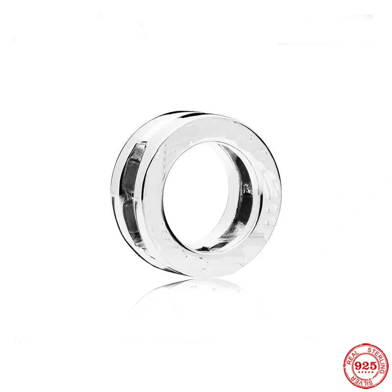 925 Silver Charm Buckle Clip Bead Women DIY Jewelry