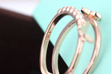 925 Silver Wedding Rings For Women Butterfly Zirconia Opening Ring