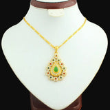 Allah Necklace Islamic Jewelry Multicolor Rhinestone Pendant