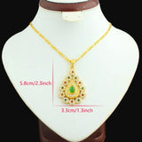 Allah Necklace Islamic Jewelry Multicolor Rhinestone Pendant