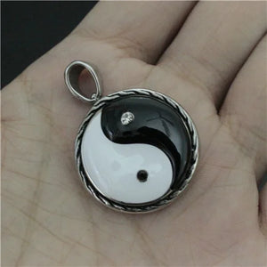 316L Stainless Steel Tai Chi Pendant Necklace