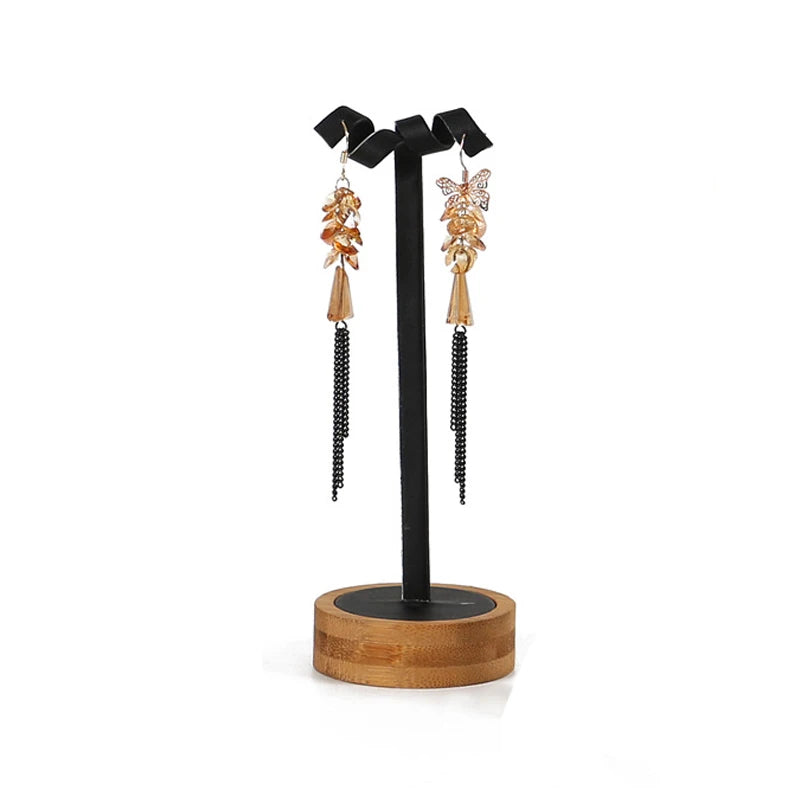 Bamboo Jewelry Display Stand for Necklaces