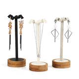 Bamboo Jewelry Display Stand for Necklaces