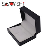 Cufflinks Tie Pin Set Box Gift Storage Case Cuff Box Jewelry High Plastic