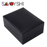 Cufflinks Tie Pin Set Box Gift Storage Case Cuff Box Jewelry High Plastic