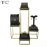 PU Leather Earring Rack Tree Dangle Earrings Holder Display Stand