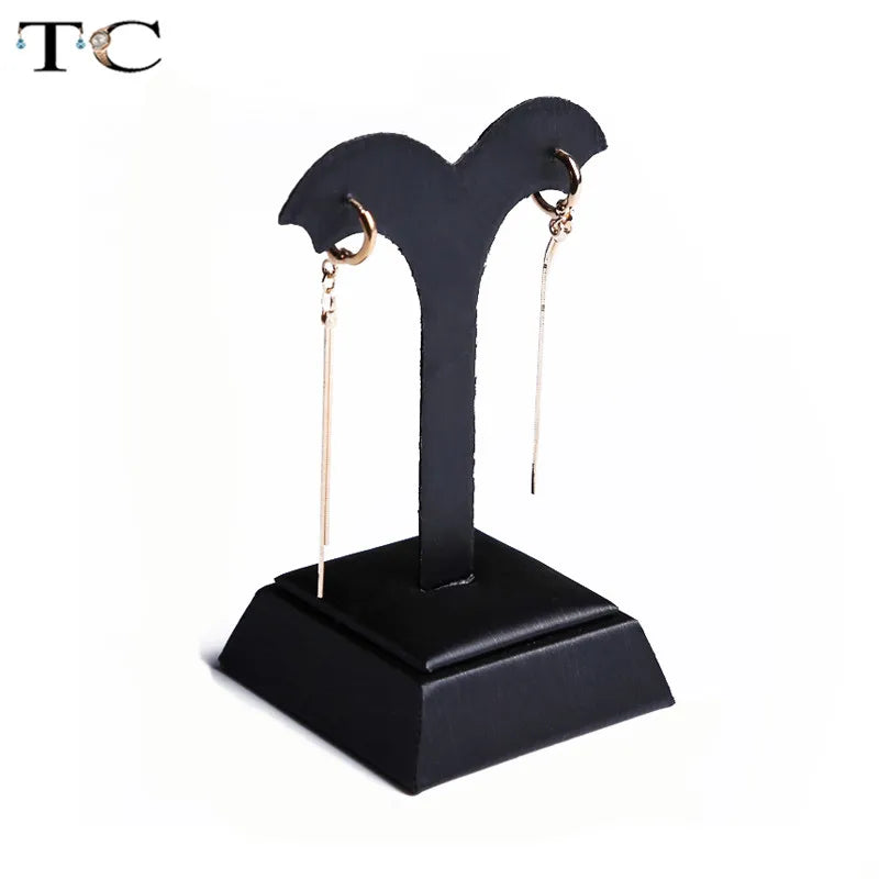 PU Leather Earring Rack Tree Dangle Earrings Holder Display Stand