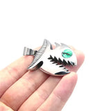 Eyeball Pendant Shark Necklace Stainless Steel