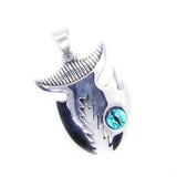 Eyeball Pendant Shark Necklace Stainless Steel